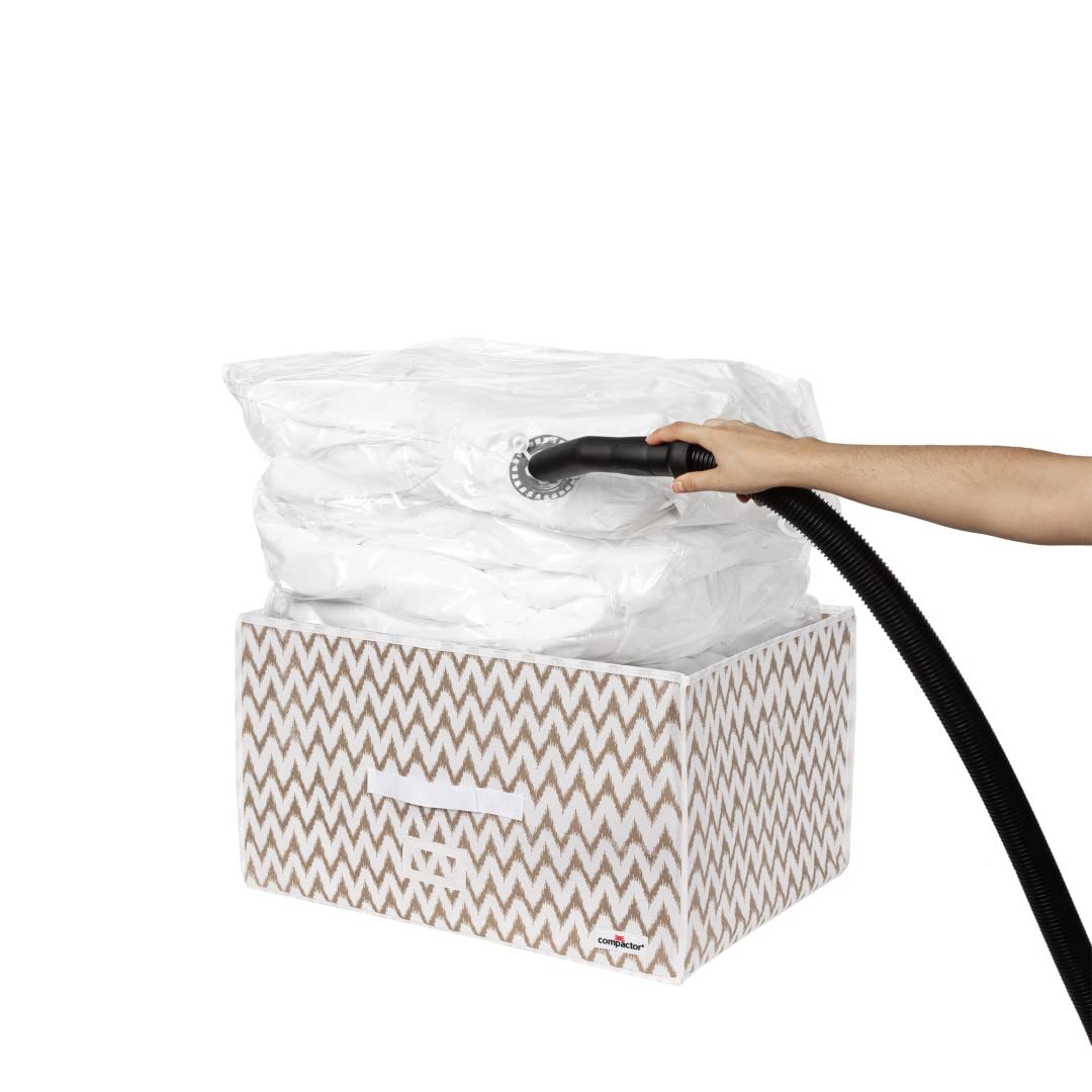 compactor-home-ikat-grande-bo-te-de-rangement-sous-vide-rigide-150-l-blanc-beige image 3