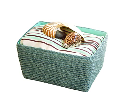 compactor-rangement-cie-ran3504-panier-bali-feuilles-de-paille-turquoise-32x17x2 image 6