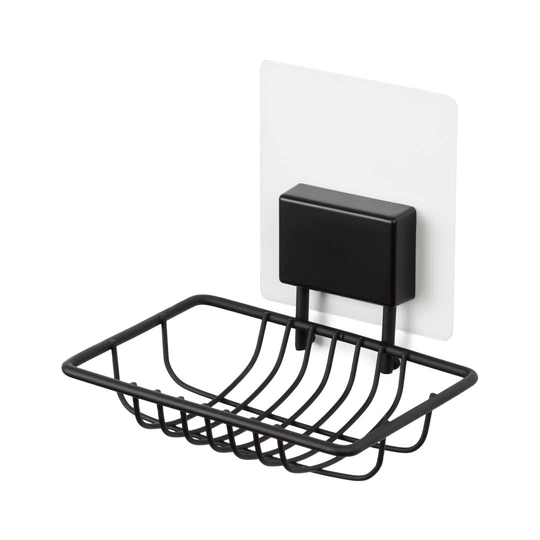 compactor-bestlock-magic-porte-savon-mural-adh-sif-noir-mat image 1