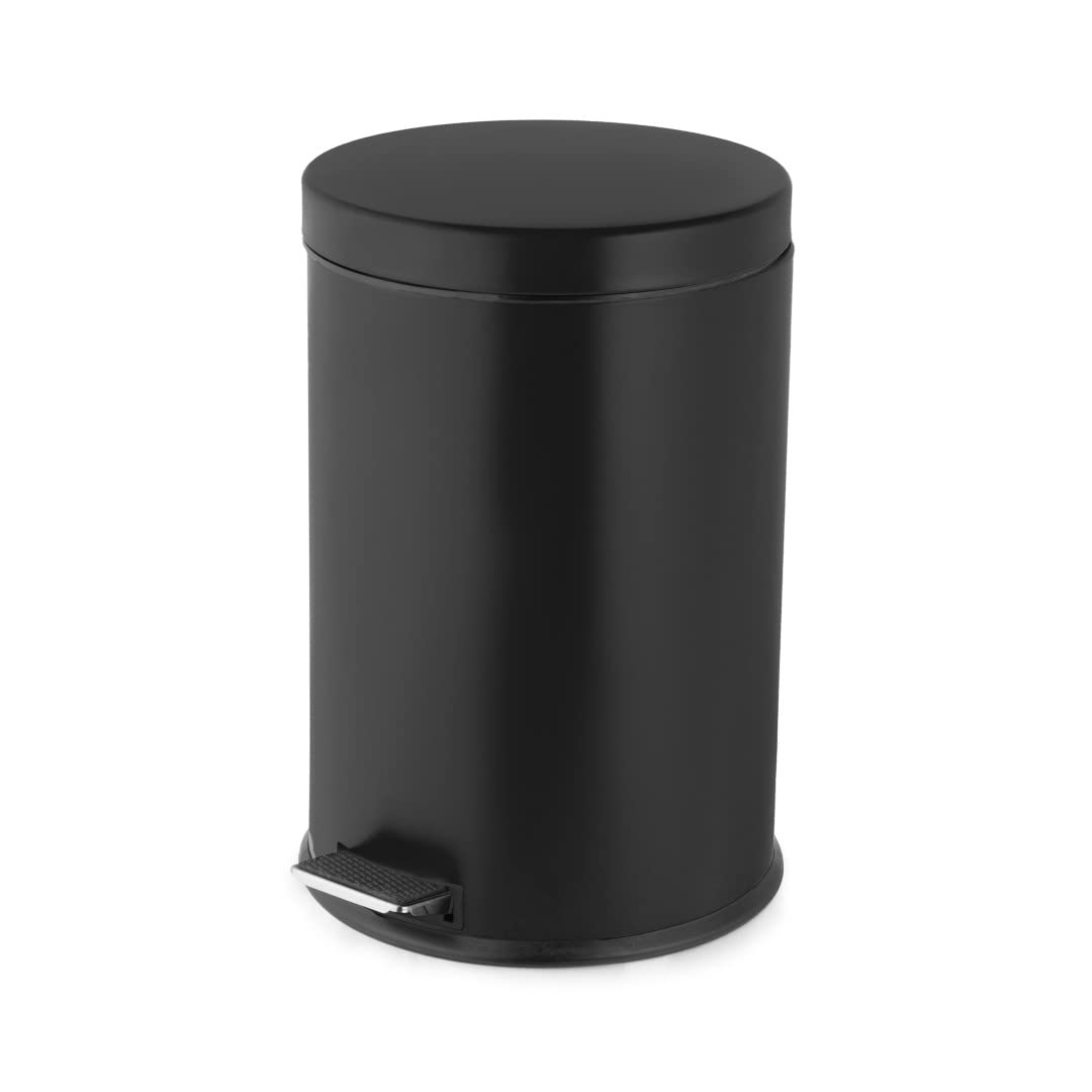 compactor-home-ran8881-poubelle-grand-mod-le-20-l-en-fer-noir-mat-29-x-29-x-44-5 image 1
