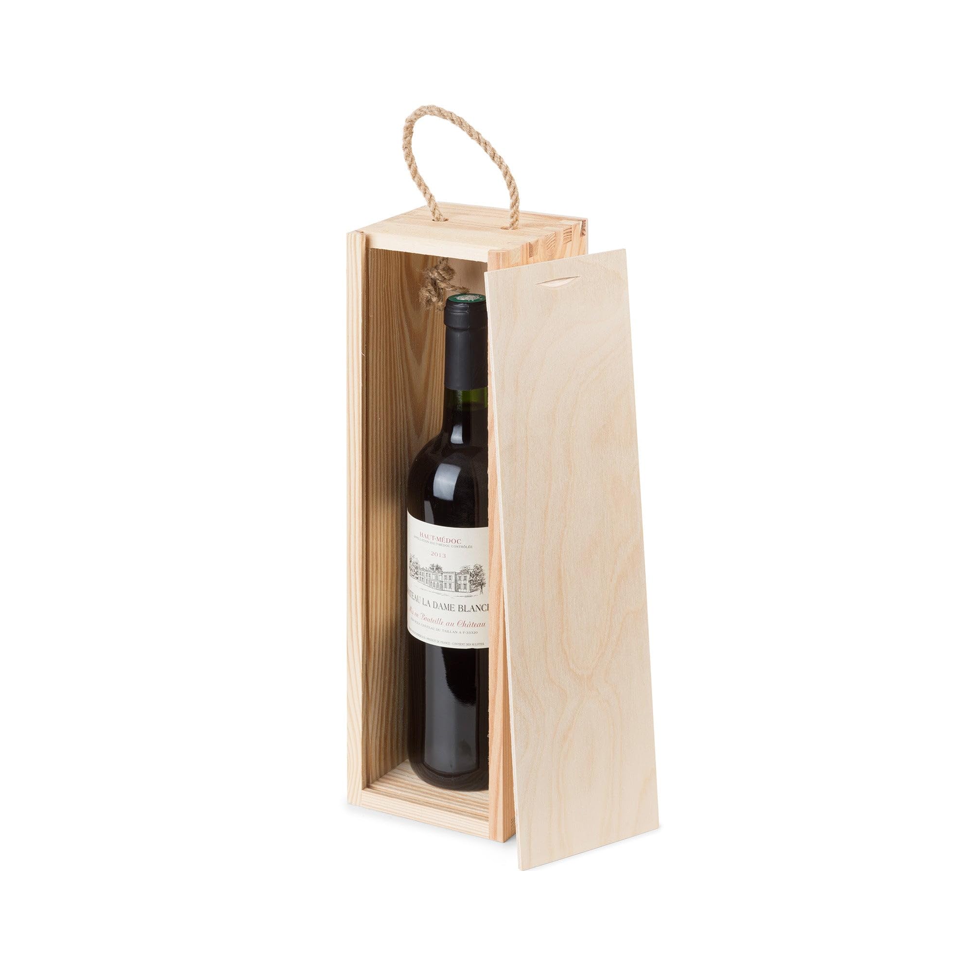 compactor-coffret-bois-pour-bouteille-de-vin-pin-naturel-11-5-x-10-x-h-36-cm image 4