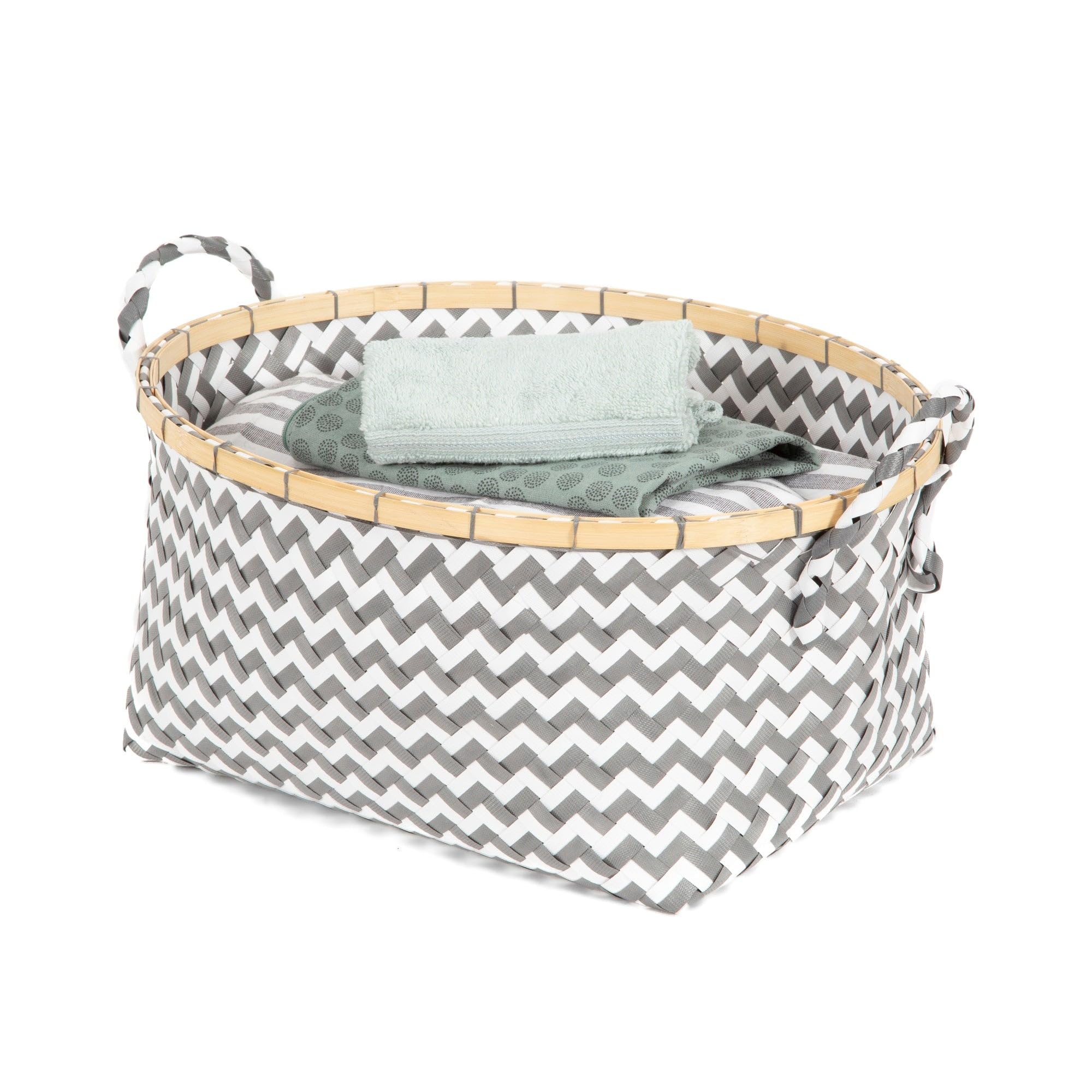 compactor-zig-zag-panier-de-rangement-gris-taille-m-41-x-32-5-x-h-20-cm image 4