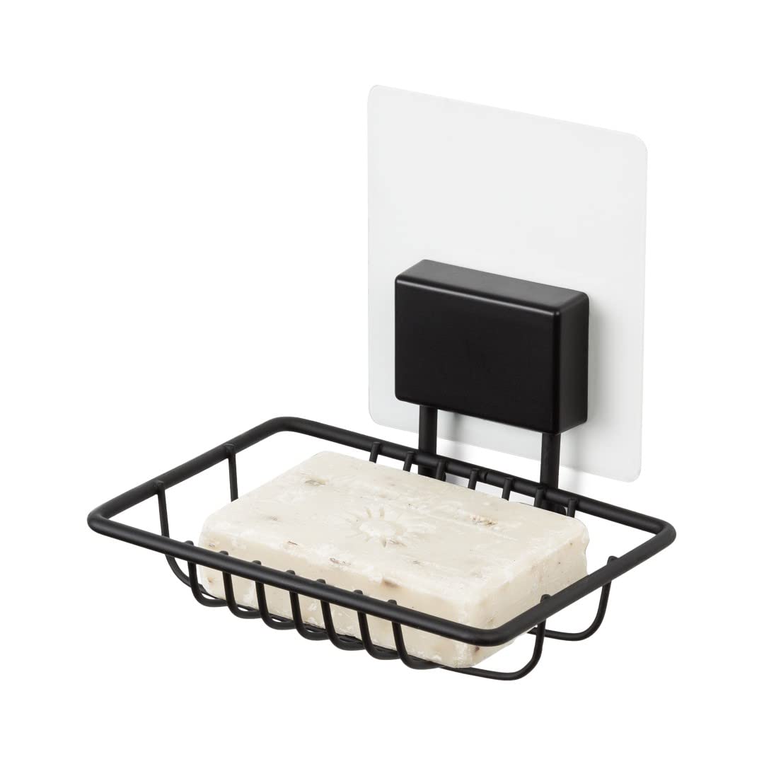 compactor-bestlock-magic-porte-savon-mural-adh-sif-noir-mat image 3
