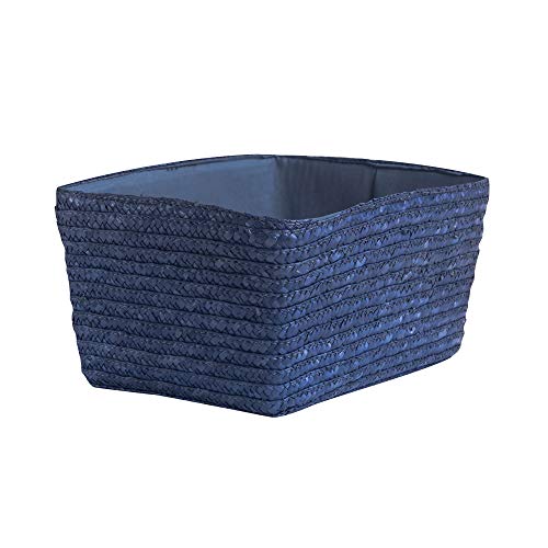 compactor-home-panier-rectangulaire-paille-tress-e-bleu-32x22x14-cm image 8