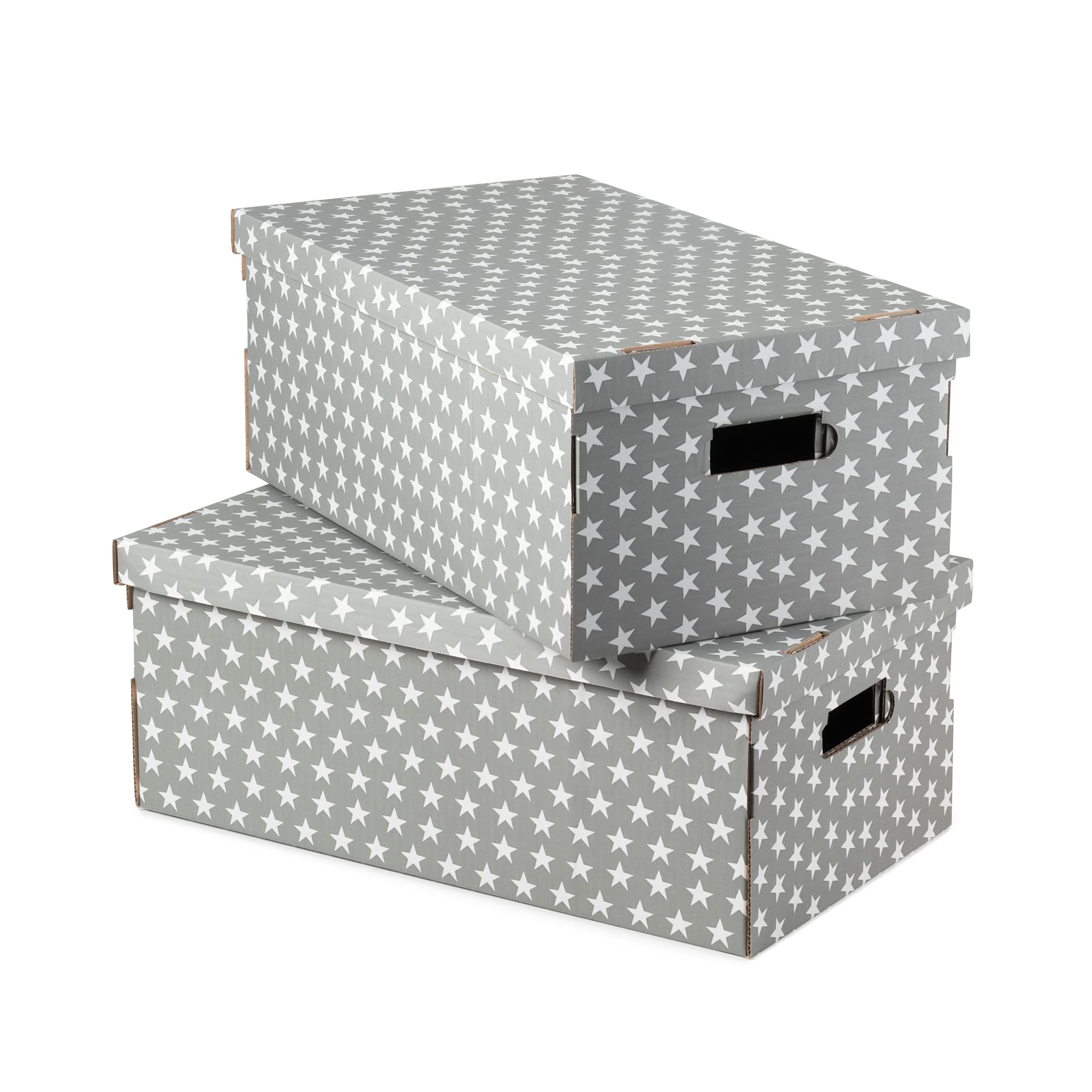 compactor-life-bo-tes-carton-stars-taille-l-52x29x20-cm-lot-de-2-grises image 1
