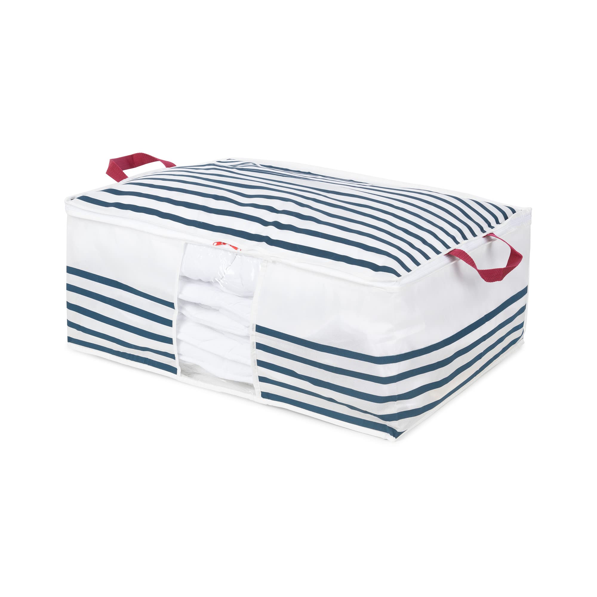 compactor-marini-re-lot-de-3-housses-de-rangement-couette-bleu-65x50xh27-cm image 3