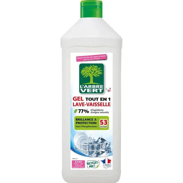 l-arbre-vert-gel-lave-vaisselle-tout-en-un-brillance-et-protection-53-lavages-90 image 1