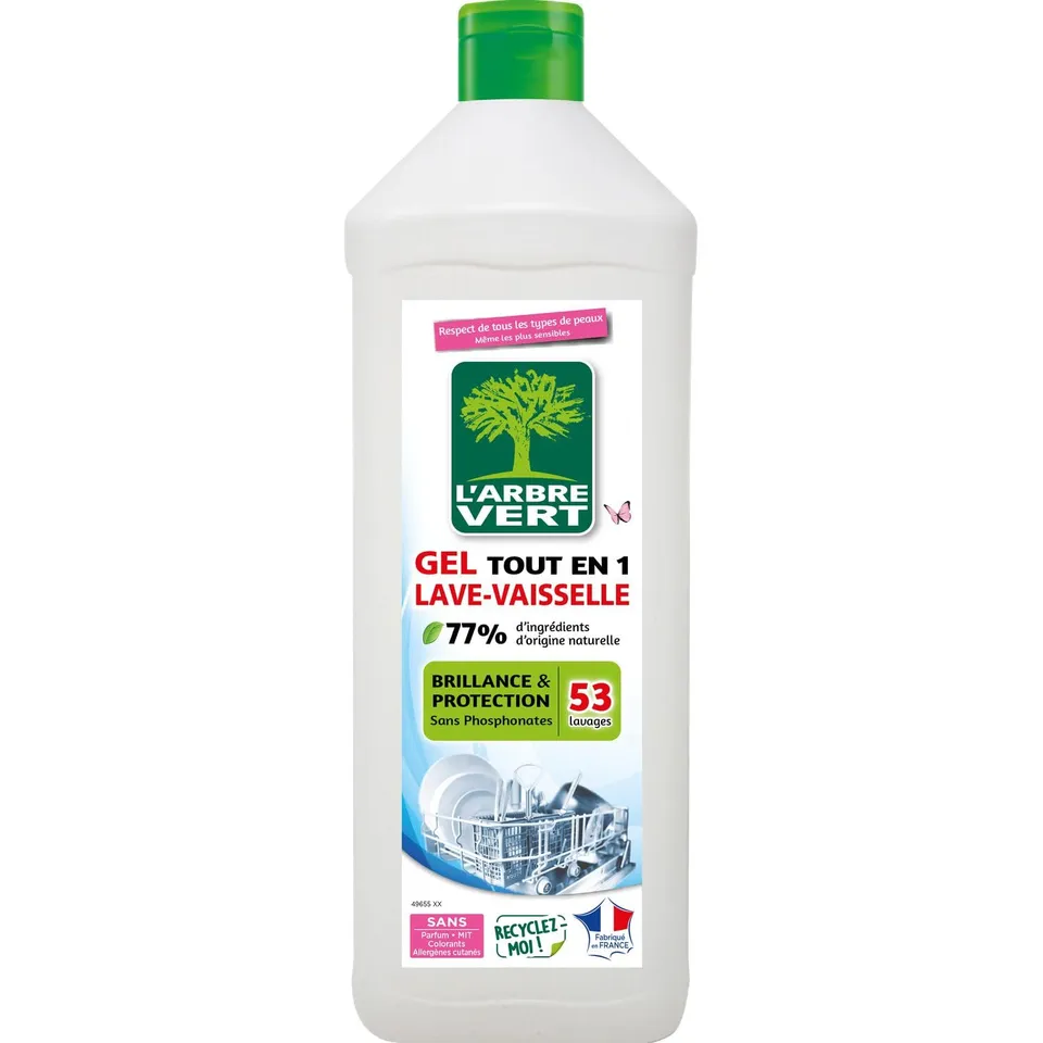 l-arbre-vert-gel-lave-vaisselle-tout-en-un-brillance-et-protection-53-lavages-90 image 1
