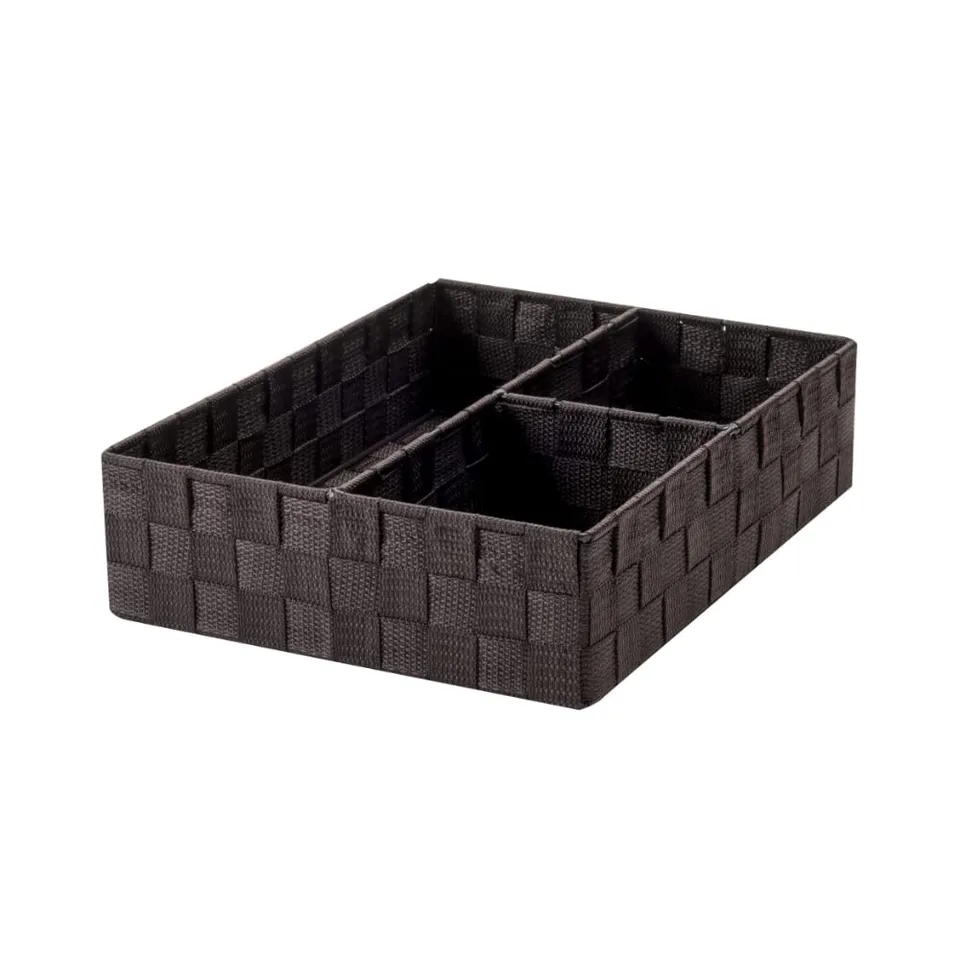 compactor-stan-ran6754-panier-rangements-3-compartiments-chocolat-32-x-25-x-h-8- image 1