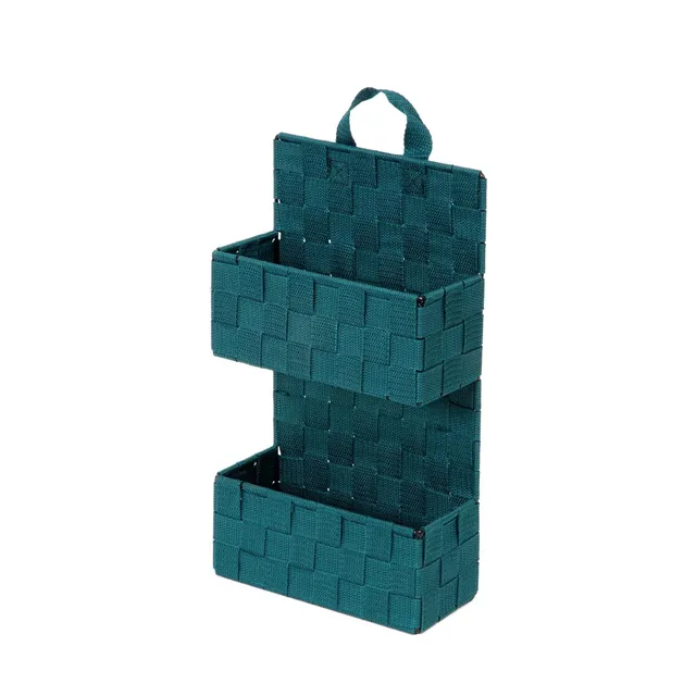 compactor-bristol-panier-de-rangement-bleu-m-21x9xh-37-cm-2-compartiments image 1